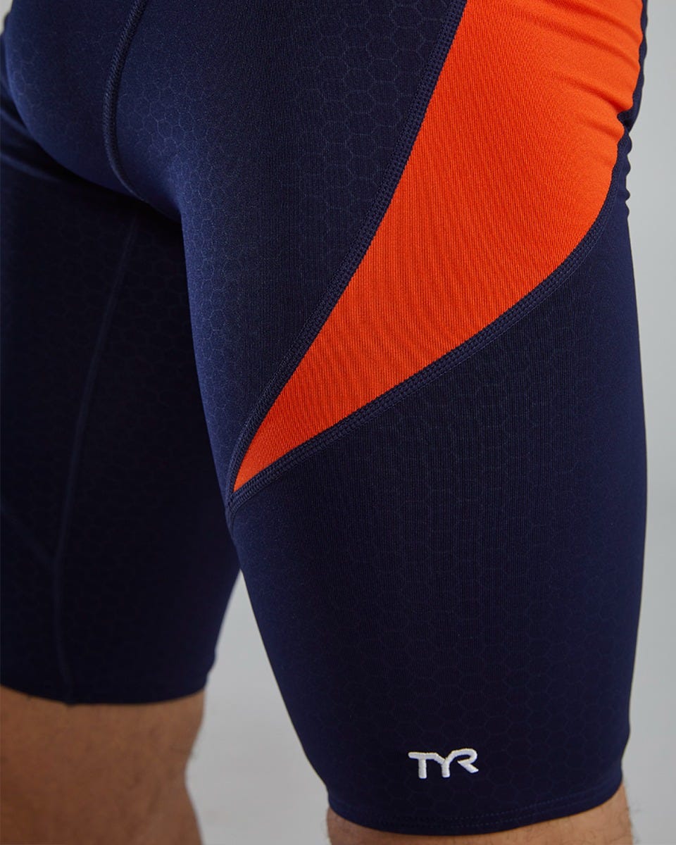 Durafast Elite® Men's Curve Splice Jammer Swimsuit - Hexa 55 Durafast Elite® Men's Curve Splice Jammer Swimsuit - Hexa