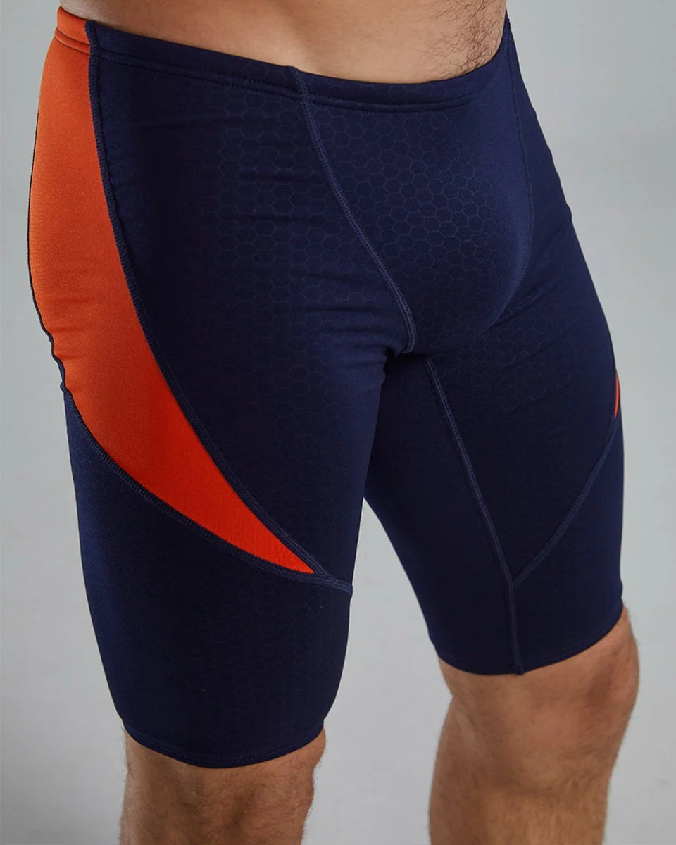 Durafast Elite® Men's Curve Splice Jammer Swimsuit - Hexa 57 Durafast Elite® Men's Curve Splice Jammer Swimsuit - Hexa