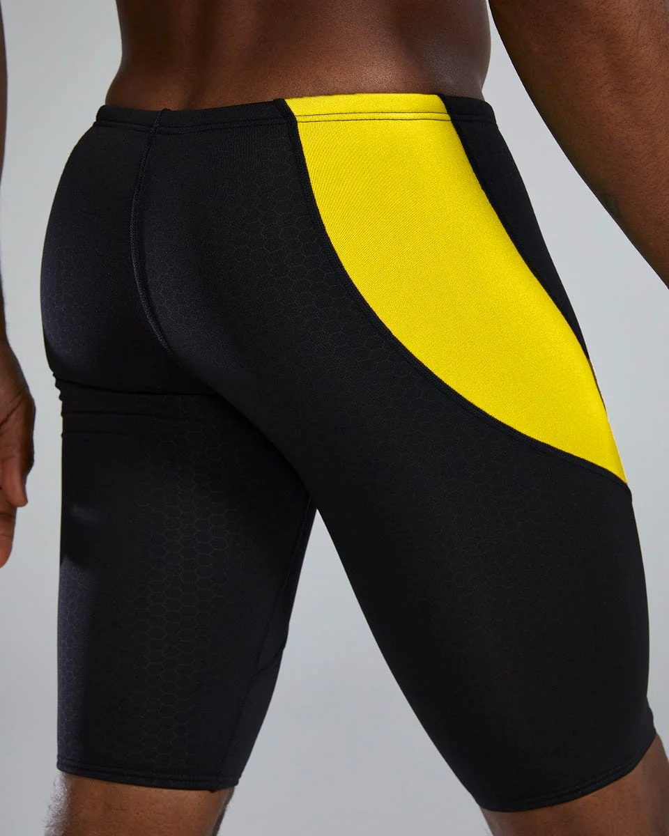 Durafast Elite® Men's Curve Splice Jammer Swimsuit - Hexa 6 Durafast Elite® Men's Curve Splice Jammer Swimsuit - Hexa