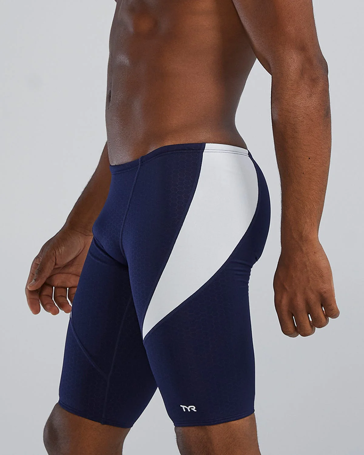 Durafast Elite® Men's Curve Splice Jammer Swimsuit - Hexa 60 Durafast Elite® Men's Curve Splice Jammer Swimsuit - Hexa
