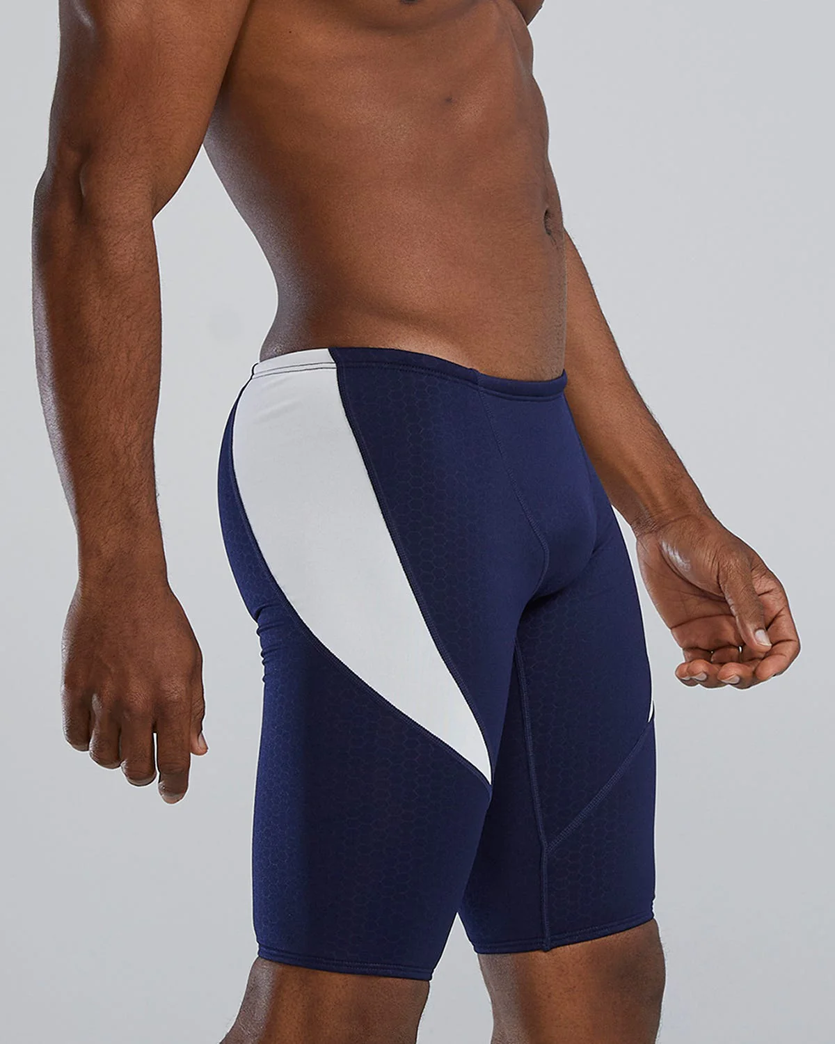 Durafast Elite® Men's Curve Splice Jammer Swimsuit - Hexa 61 Durafast Elite® Men's Curve Splice Jammer Swimsuit - Hexa