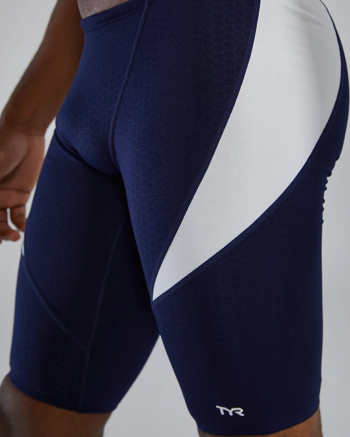Durafast Elite® Men's Curve Splice Jammer Swimsuit - Hexa 63 Durafast Elite® Men's Curve Splice Jammer Swimsuit - Hexa