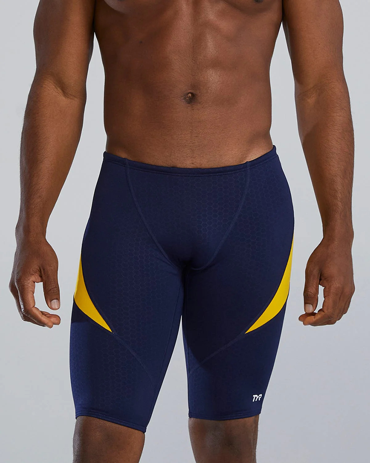 Durafast Elite® Men's Curve Splice Jammer Swimsuit - Hexa 66 Durafast Elite® Men's Curve Splice Jammer Swimsuit - Hexa