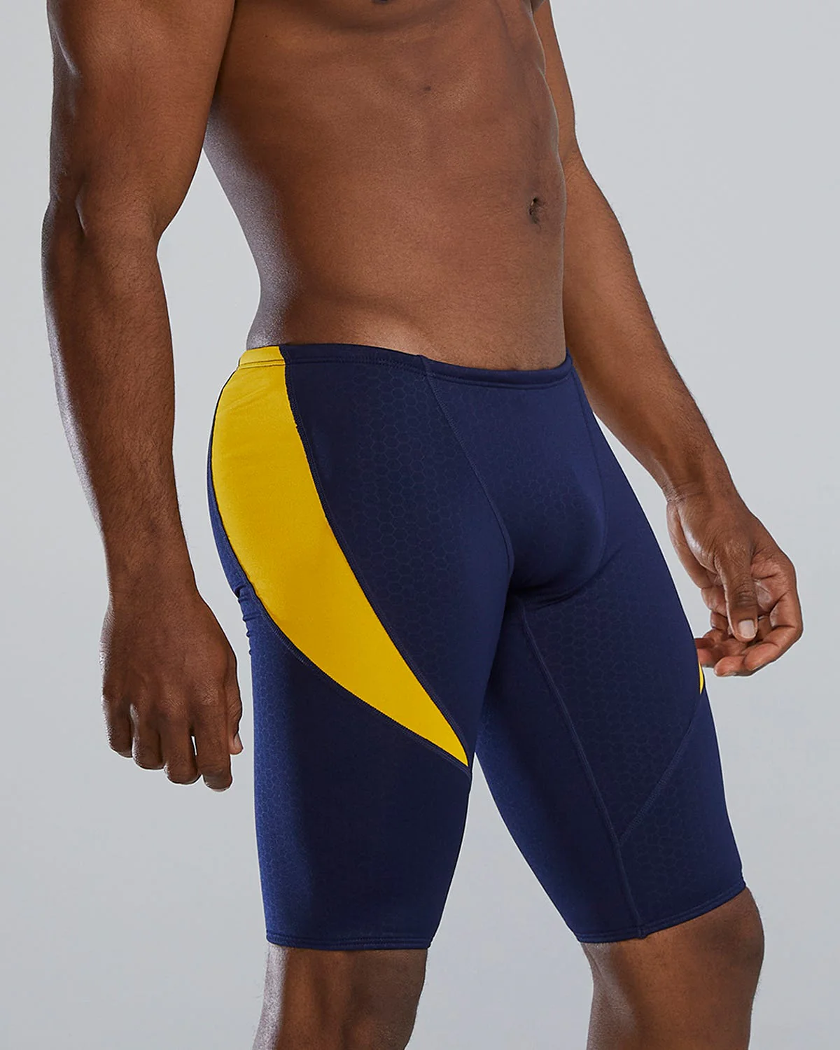 Durafast Elite® Men's Curve Splice Jammer Swimsuit - Hexa 69 Durafast Elite® Men's Curve Splice Jammer Swimsuit - Hexa