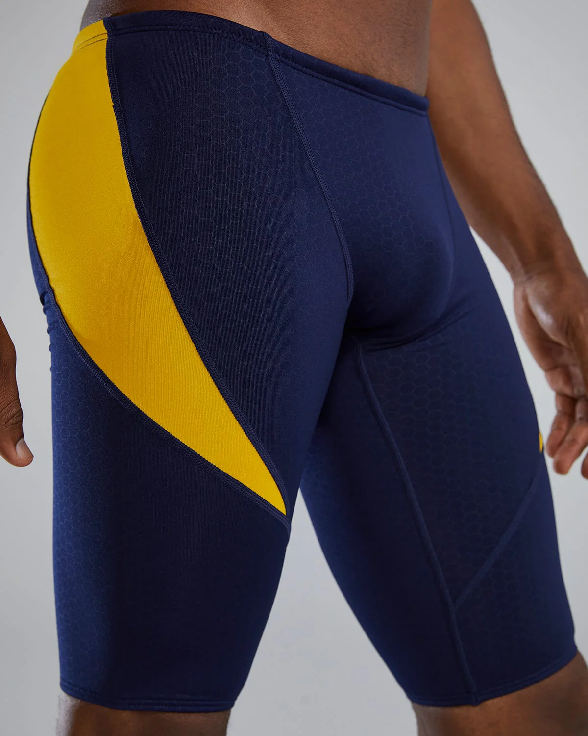Durafast Elite® Men's Curve Splice Jammer Swimsuit - Hexa 73 Durafast Elite® Men's Curve Splice Jammer Swimsuit - Hexa