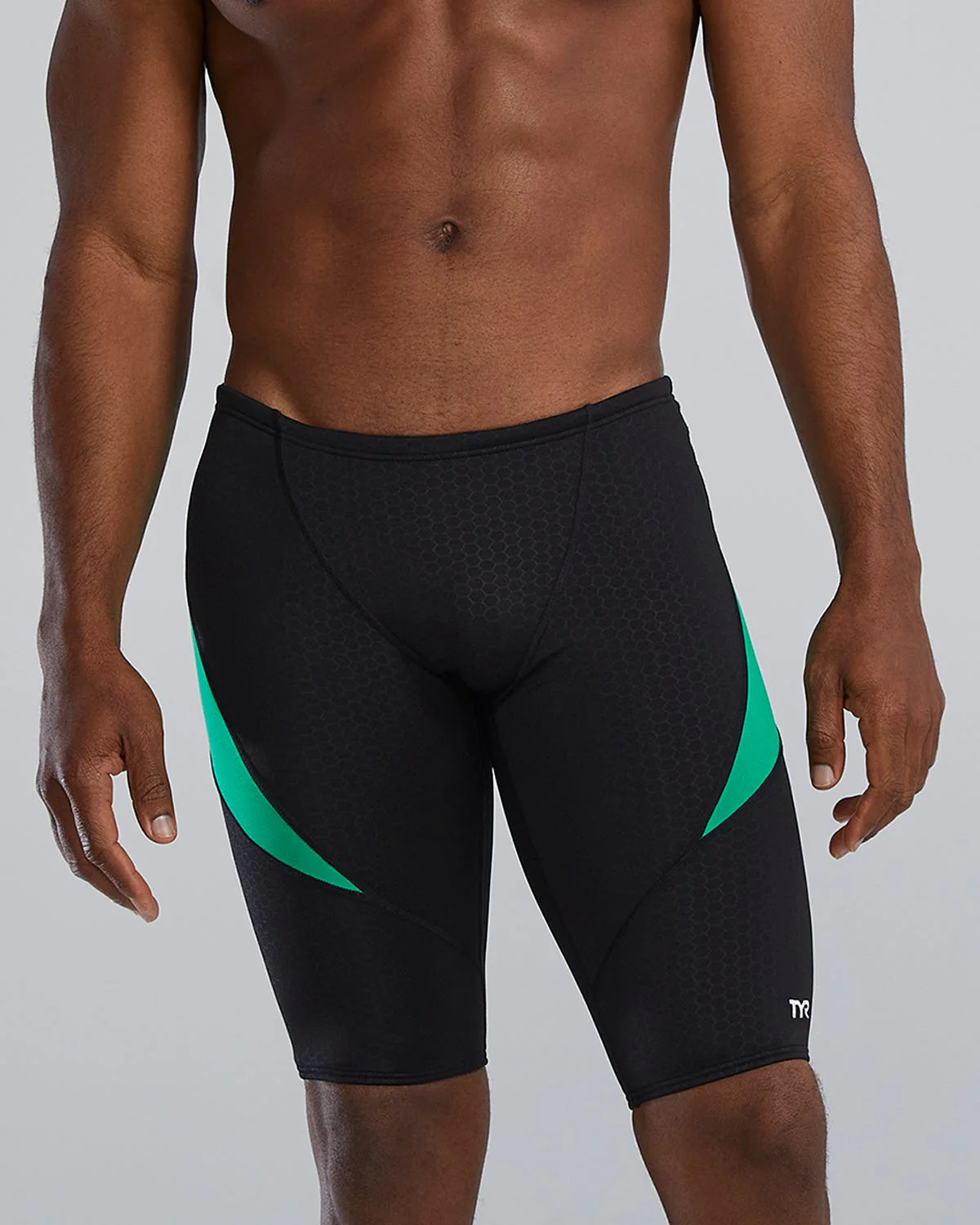 Durafast Elite® Men's Curve Splice Jammer Swimsuit - Hexa 8 Durafast Elite® Men's Curve Splice Jammer Swimsuit - Hexa