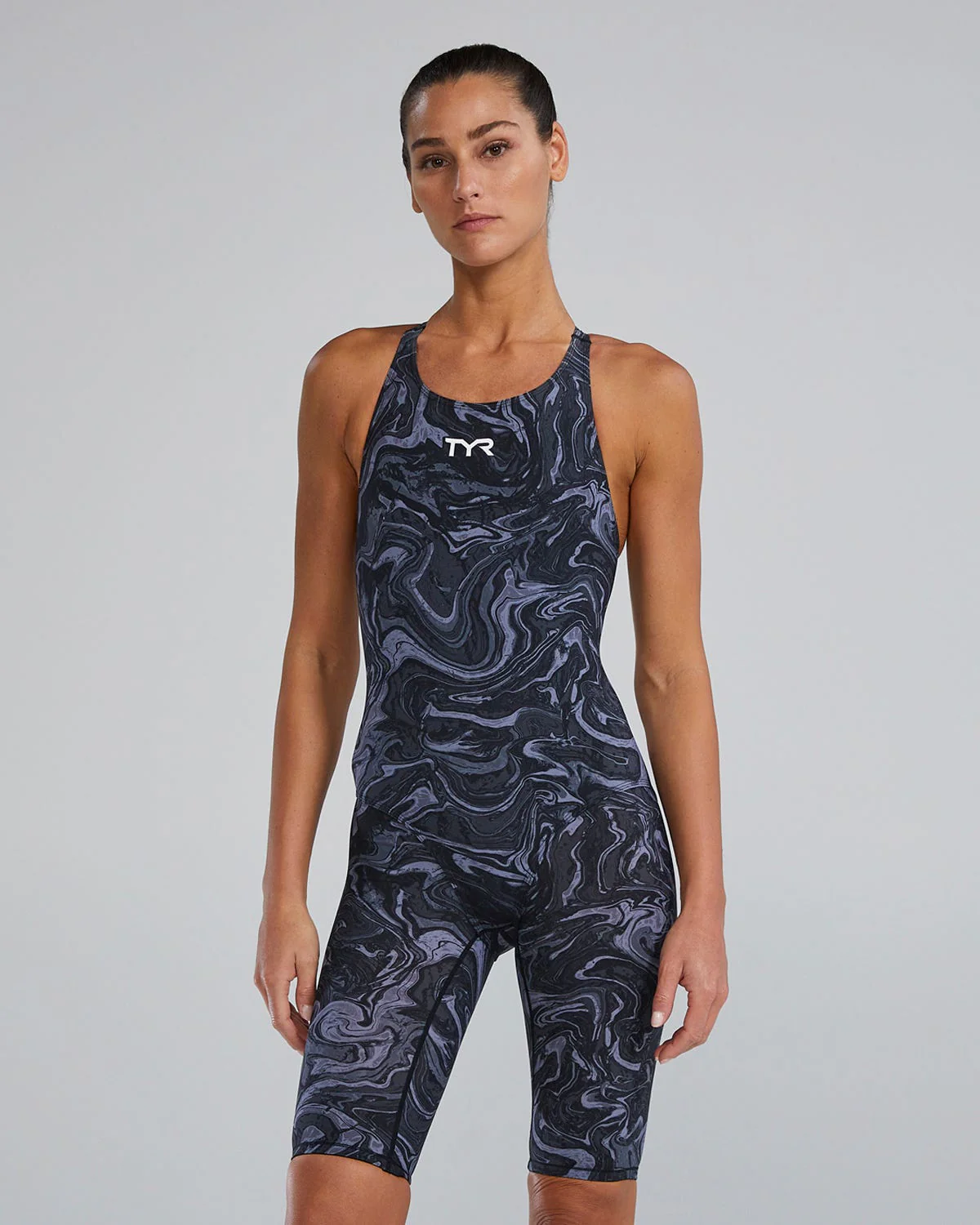 Women's Thresher Open Back Tech Suit - Hyperblitz - Titanium 1 Women's Thresher Open Back Tech Suit - Hyperblitz - Titanium