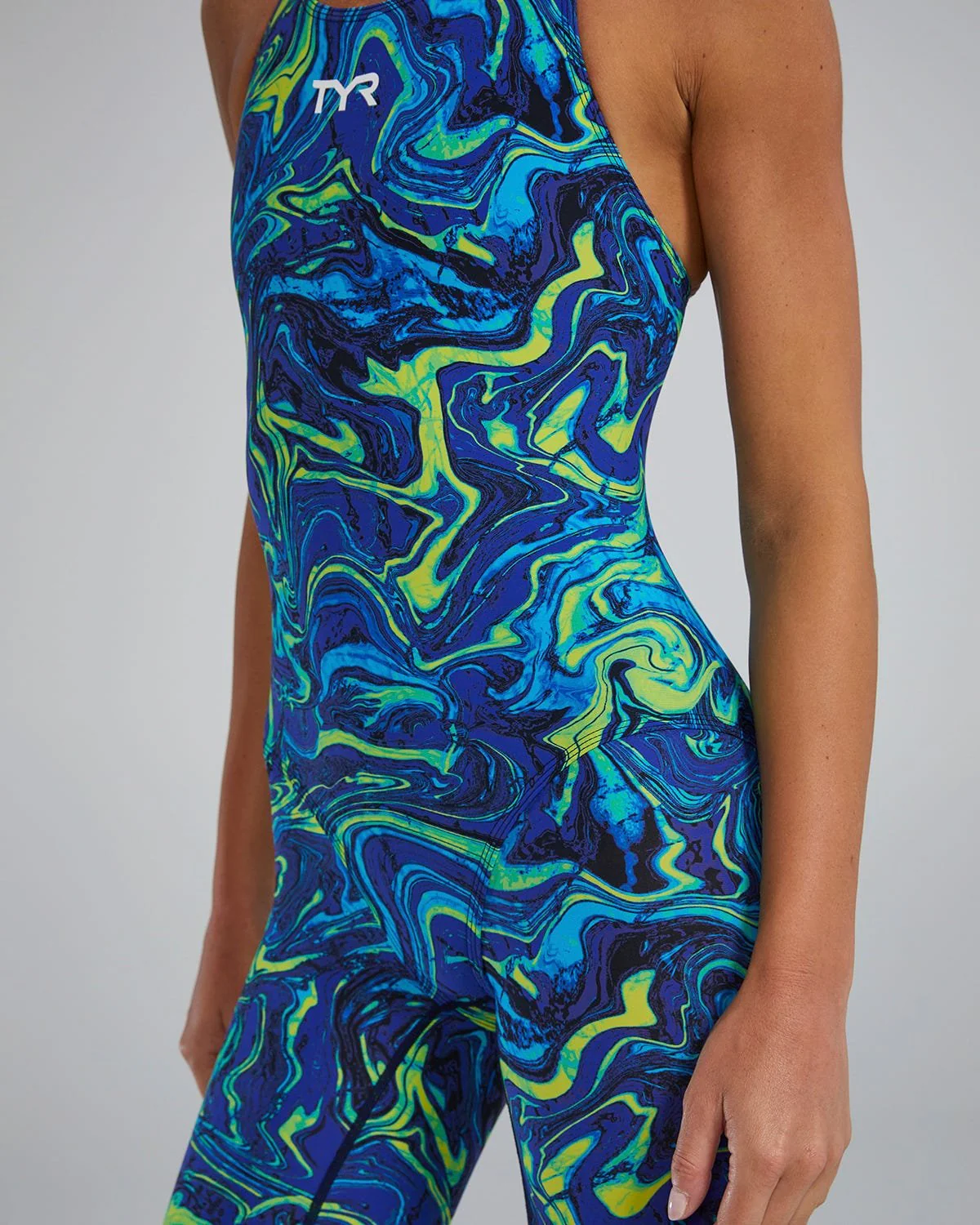 Women's Thresher Open Back Tech Suit - Hyperblitz - Titanium 14 Women's Thresher Open Back Tech Suit - Hyperblitz - Titanium
