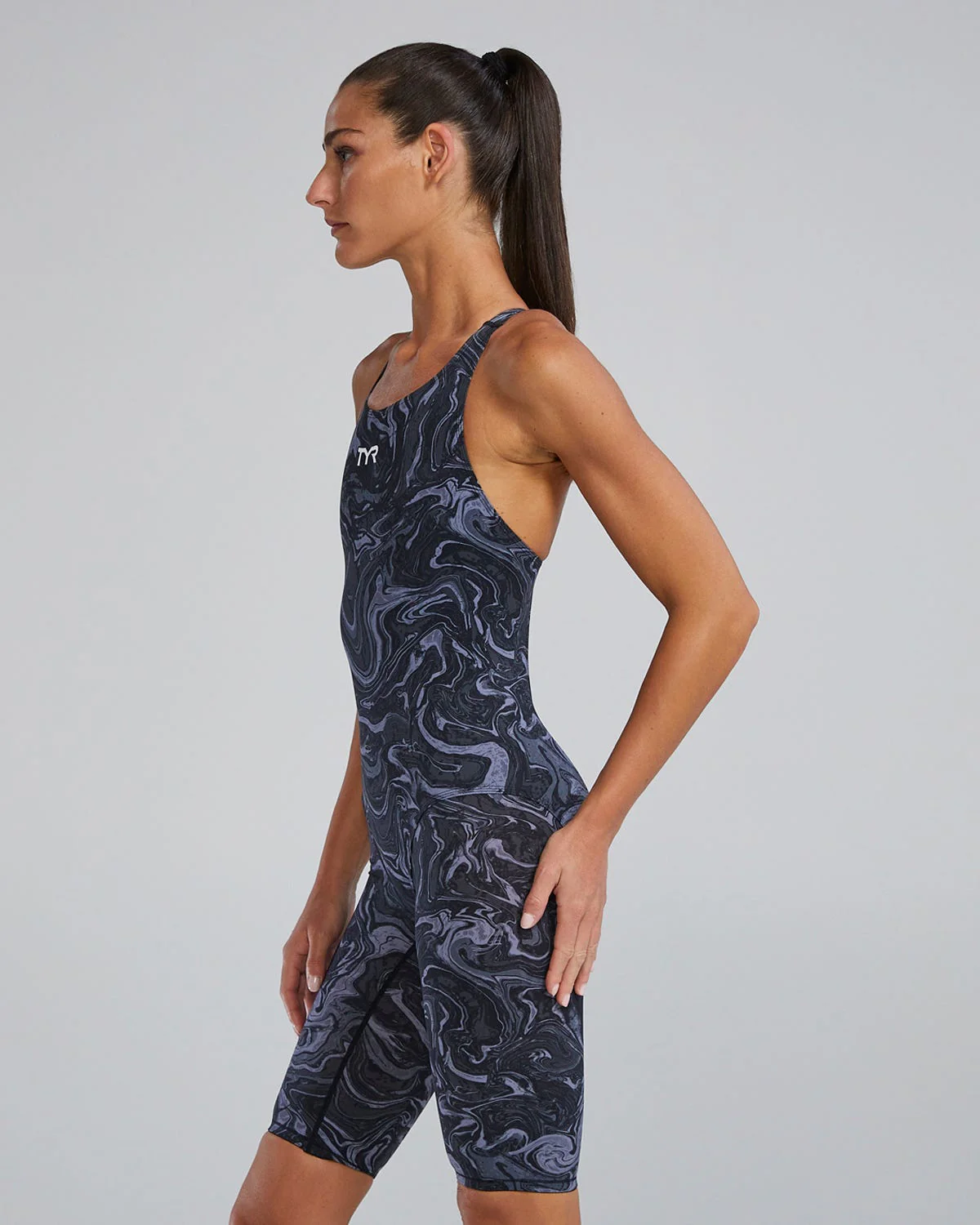 Women's Thresher Open Back Tech Suit - Hyperblitz - Titanium 3 Women's Thresher Open Back Tech Suit - Hyperblitz - Titanium