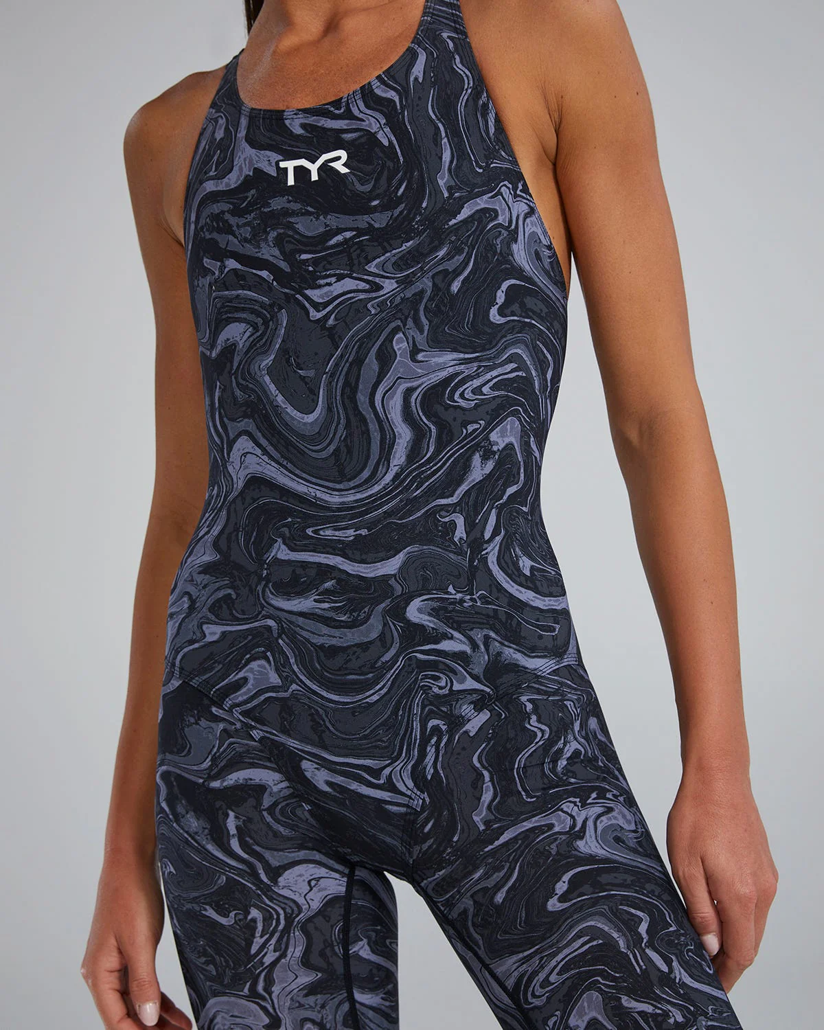 Women's Thresher Open Back Tech Suit - Hyperblitz - Titanium 5 Women's Thresher Open Back Tech Suit - Hyperblitz - Titanium