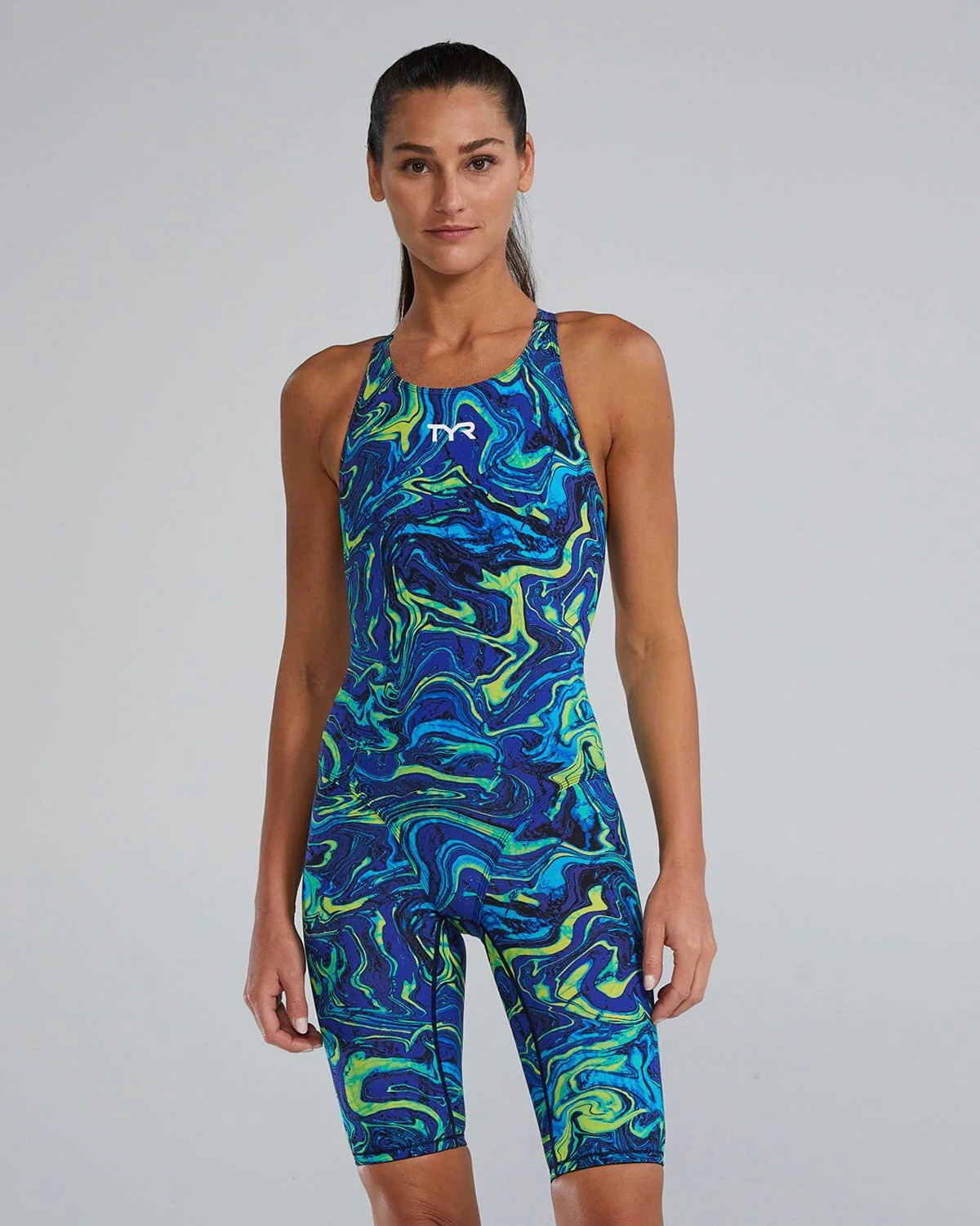 Women's Thresher Open Back Tech Suit - Hyperblitz - Titanium 9 Women's Thresher Open Back Tech Suit - Hyperblitz - Titanium