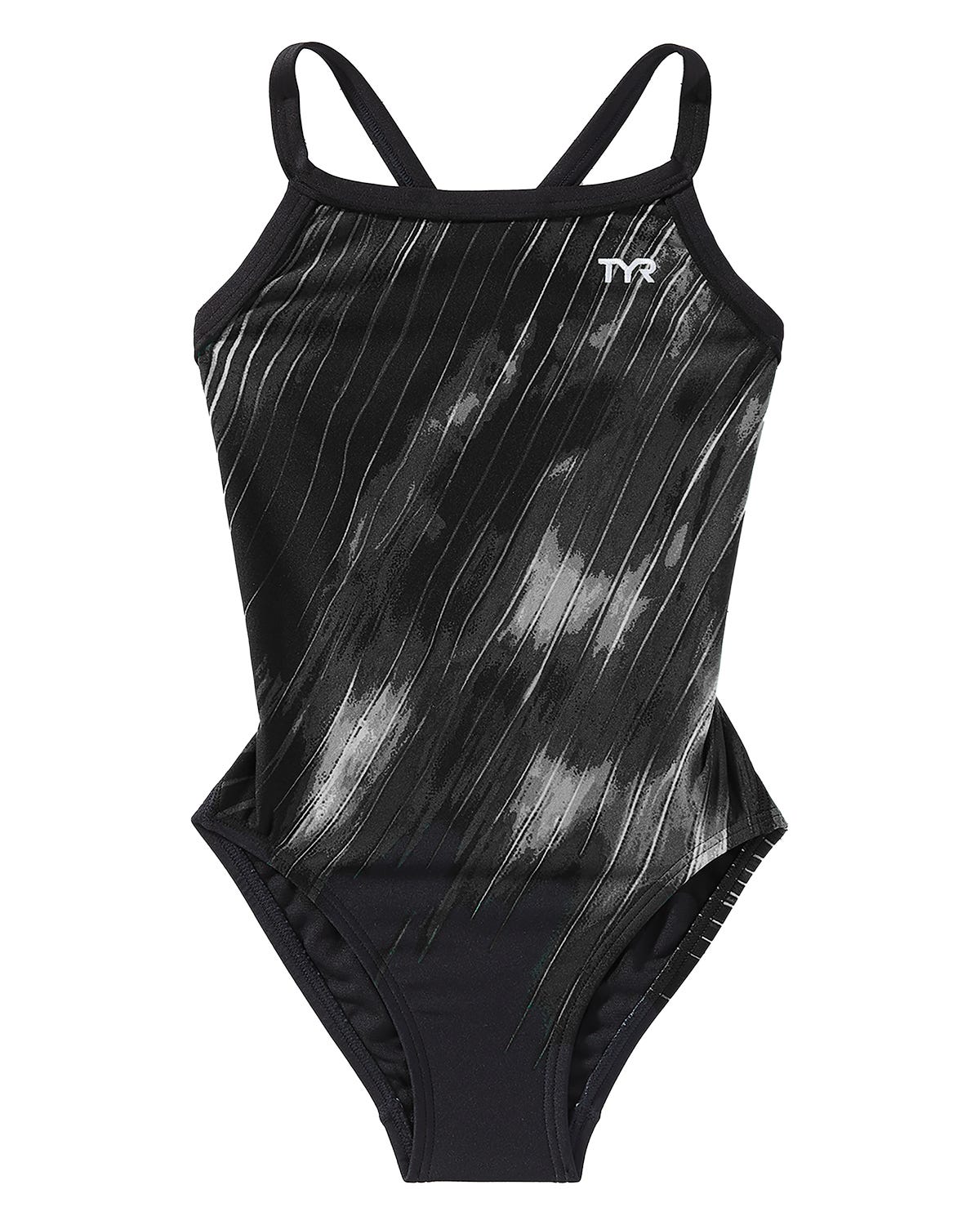 Durafast Elite® Girl's Diamondfit Swimsuit - Cycloid 1 Durafast Elite® Girl's Diamondfit Swimsuit - Cycloid
