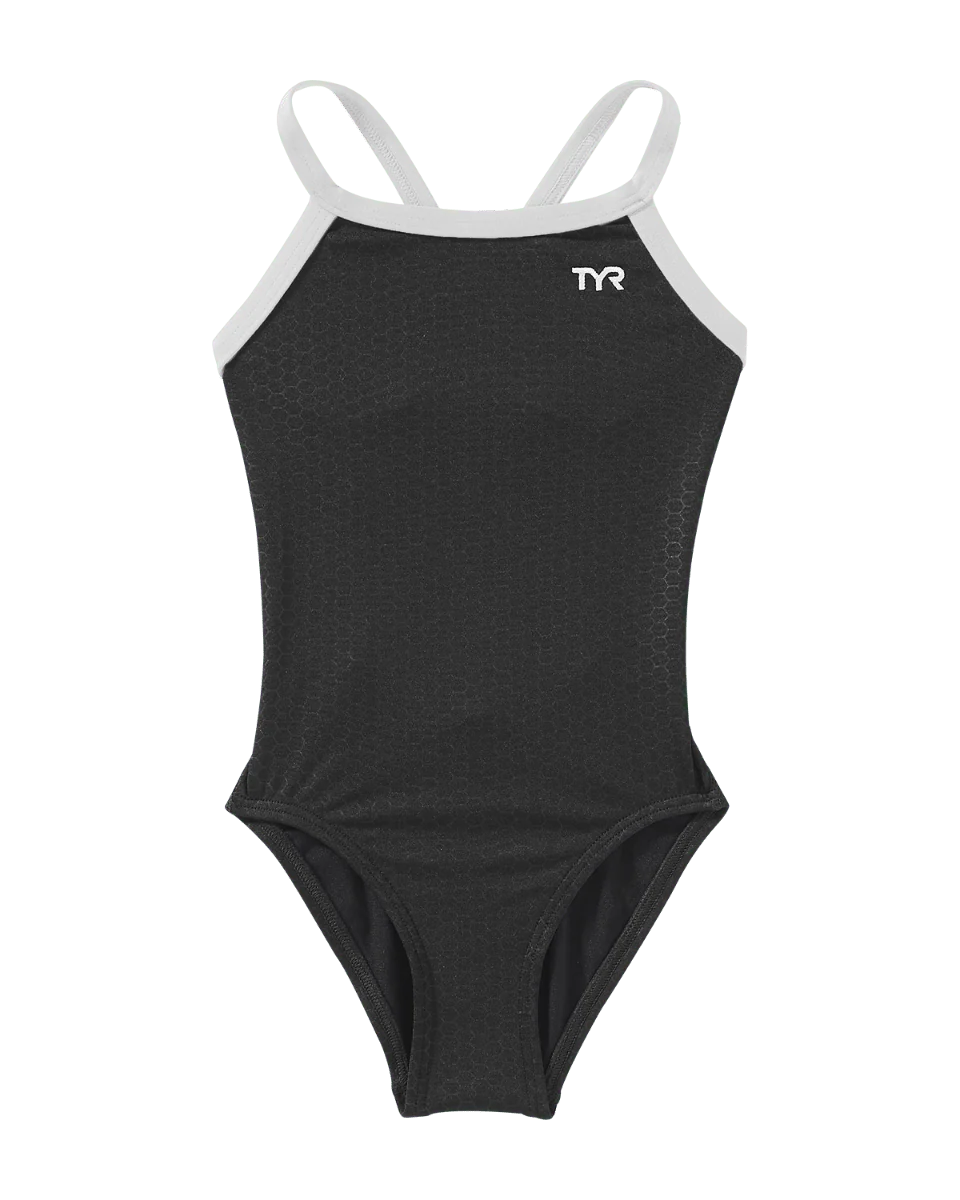 Durafast Elite® Girl's Diamondfit Swimsuit - Hexa 12 Durafast Elite® Girl's Diamondfit Swimsuit - Hexa