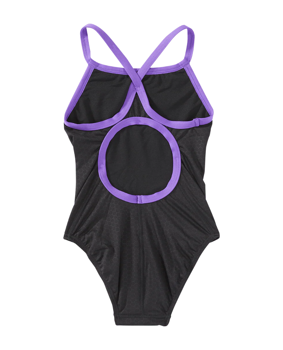 Durafast Elite® Girl's Diamondfit Swimsuit - Hexa 16 Durafast Elite® Girl's Diamondfit Swimsuit - Hexa