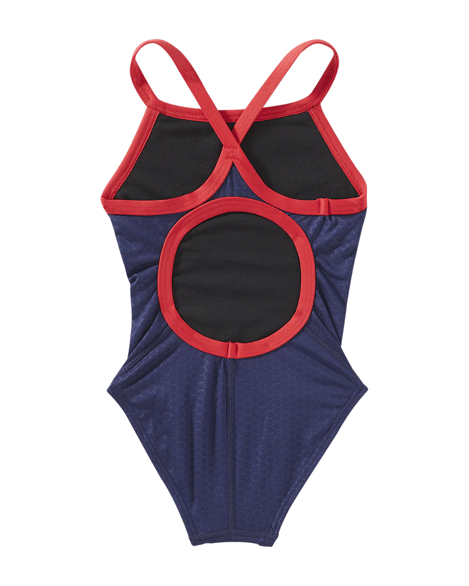 Durafast Elite® Girl's Diamondfit Swimsuit - Hexa 22 Durafast Elite® Girl's Diamondfit Swimsuit - Hexa