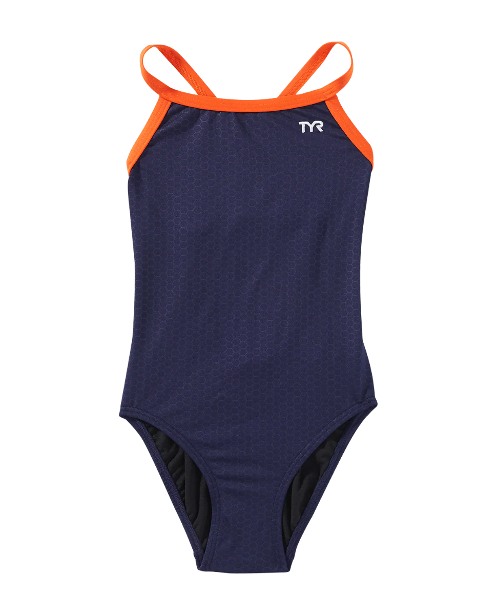 Durafast Elite® Girl's Diamondfit Swimsuit - Hexa 23 Durafast Elite® Girl's Diamondfit Swimsuit - Hexa