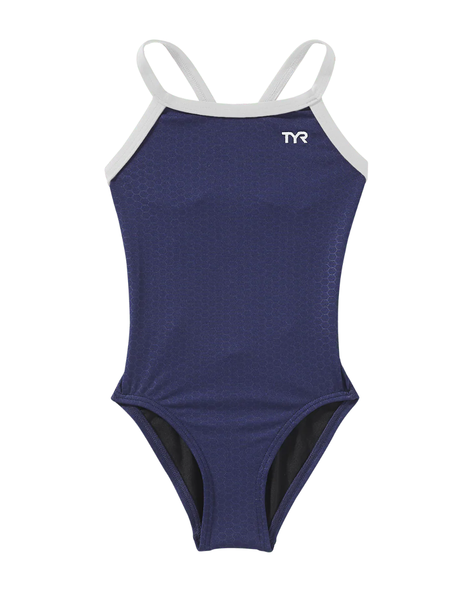 Durafast Elite® Girl's Diamondfit Swimsuit - Hexa 27 Durafast Elite® Girl's Diamondfit Swimsuit - Hexa