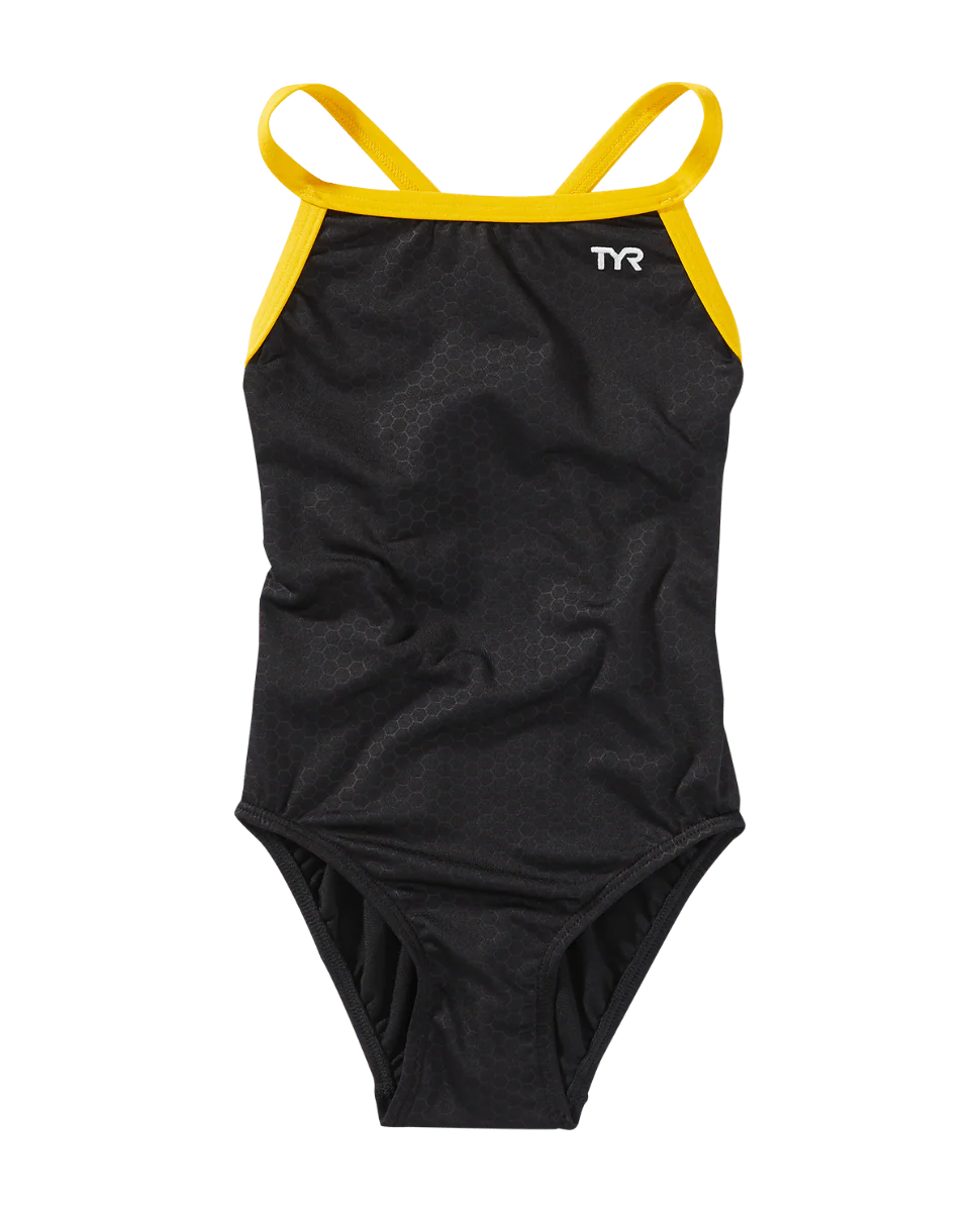 Durafast Elite® Girl's Diamondfit Swimsuit - Hexa