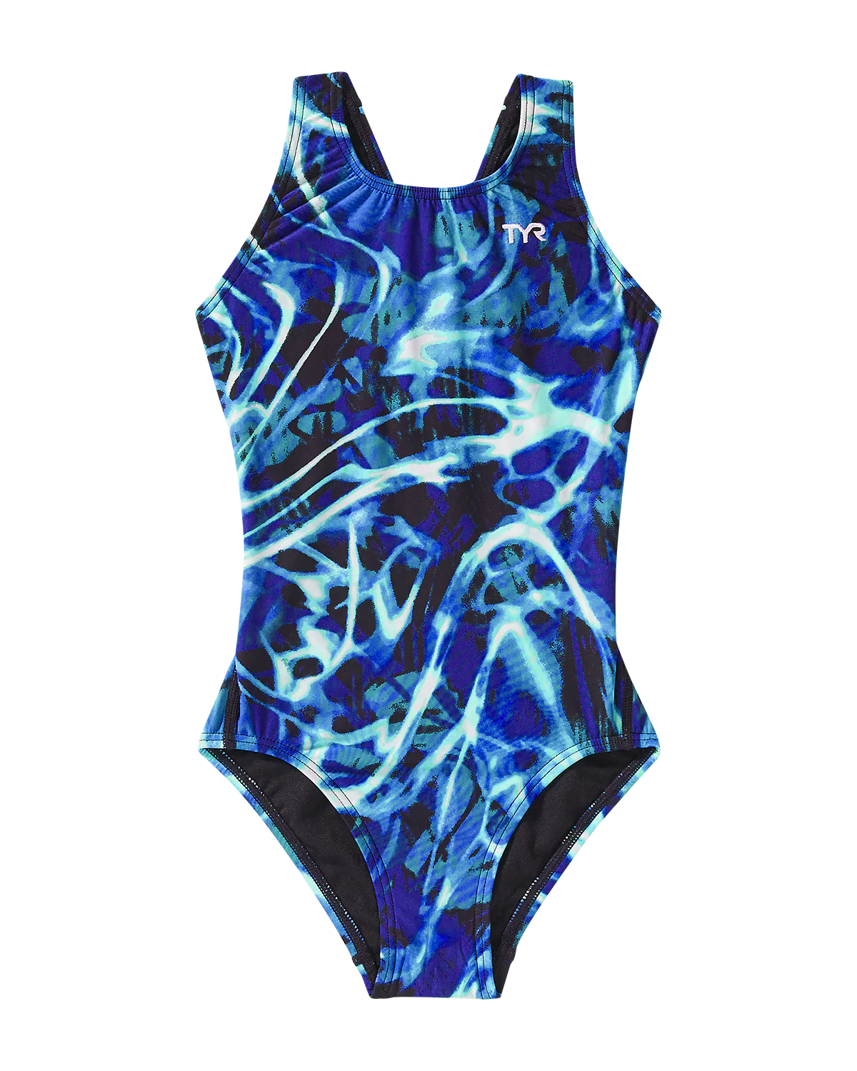 Durafast Lite® Girl's Maxfit Swimsuit - Electro 5 Durafast Lite® Girl's Maxfit Swimsuit - Electro