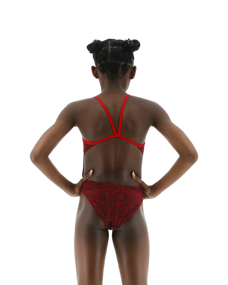 Durafast Elite® Girl's Cutoutfit Swimsuit - Lapped 8 Durafast Elite® Girl's Cutoutfit Swimsuit - Lapped